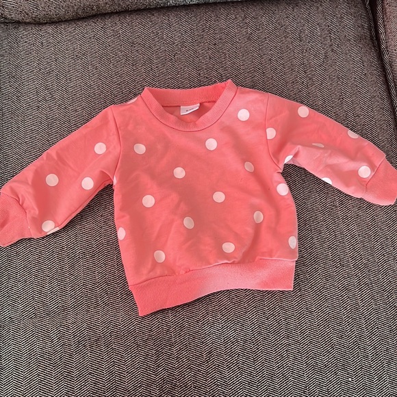 Fashion Network Pink and White Polkadot Sweat suit. - Picture 2 of 3